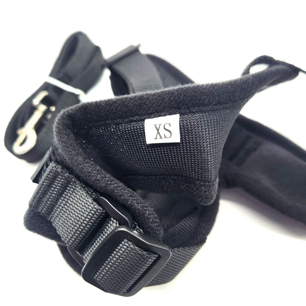 rabbitgoo Cat Harness Leash Breathable Reflective Strip Jacket Extra Small Black